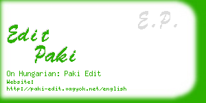 edit paki business card